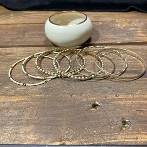 Vintage Large Bangle with additional 7 bangles
